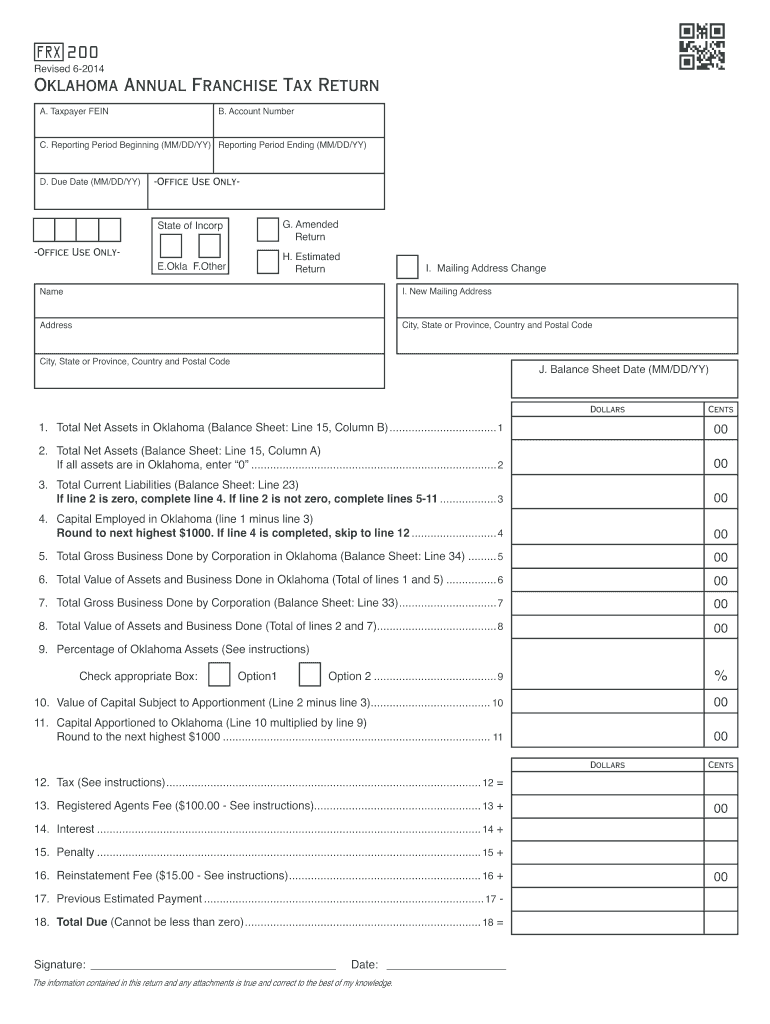 Ok Frx 200  Form