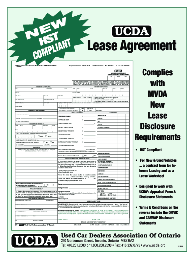Blank Lease Form to Print