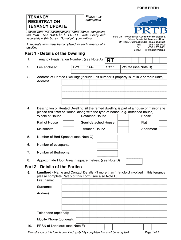 Prtb Registration Form