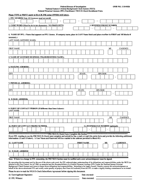 NICS Enrollment Form PDF FBI