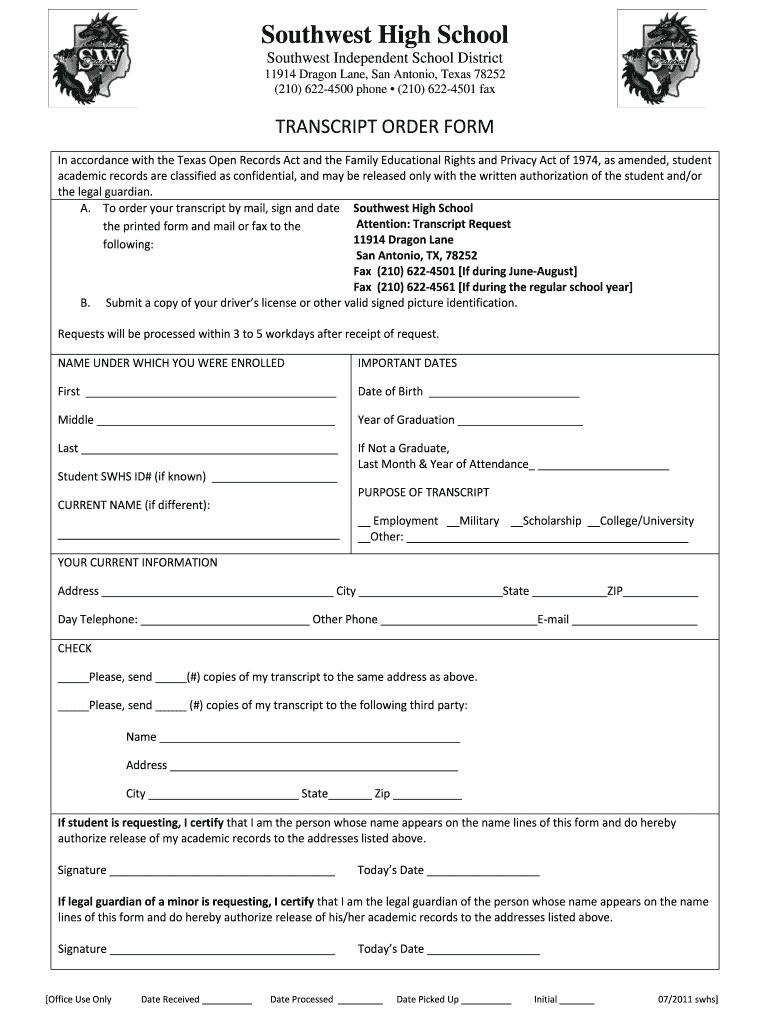 Swisd Form