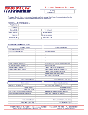 Adobe PDF Form Bonds Only, Inc