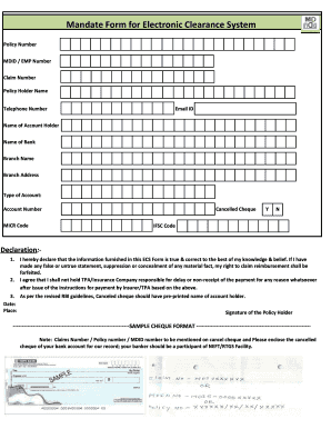 Mdid Number  Form