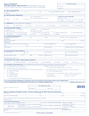 Navy Federal Direct Deposit Form