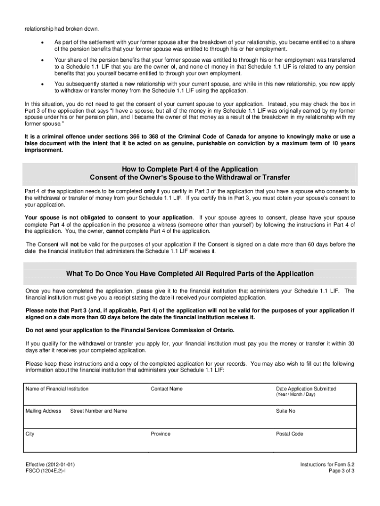  Applacation for a Social Insurance Form 2012-2024