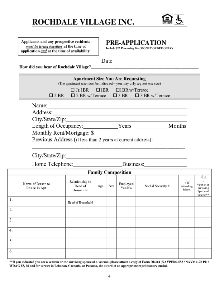  Rochdale Village Application Online 2013-2024