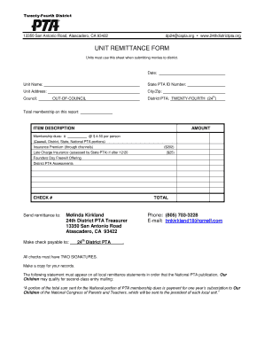  Simple Remittance Form 2022