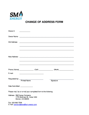 Address Change Form