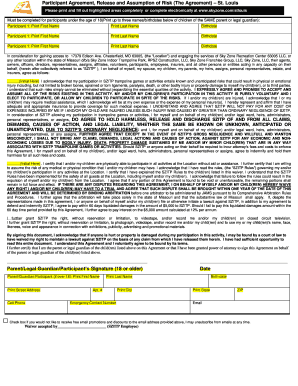 PDF Waiver Sky Zone Indoor Trampoline Park  Form
