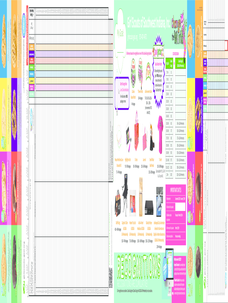 Girl Scout Cookies Order Form