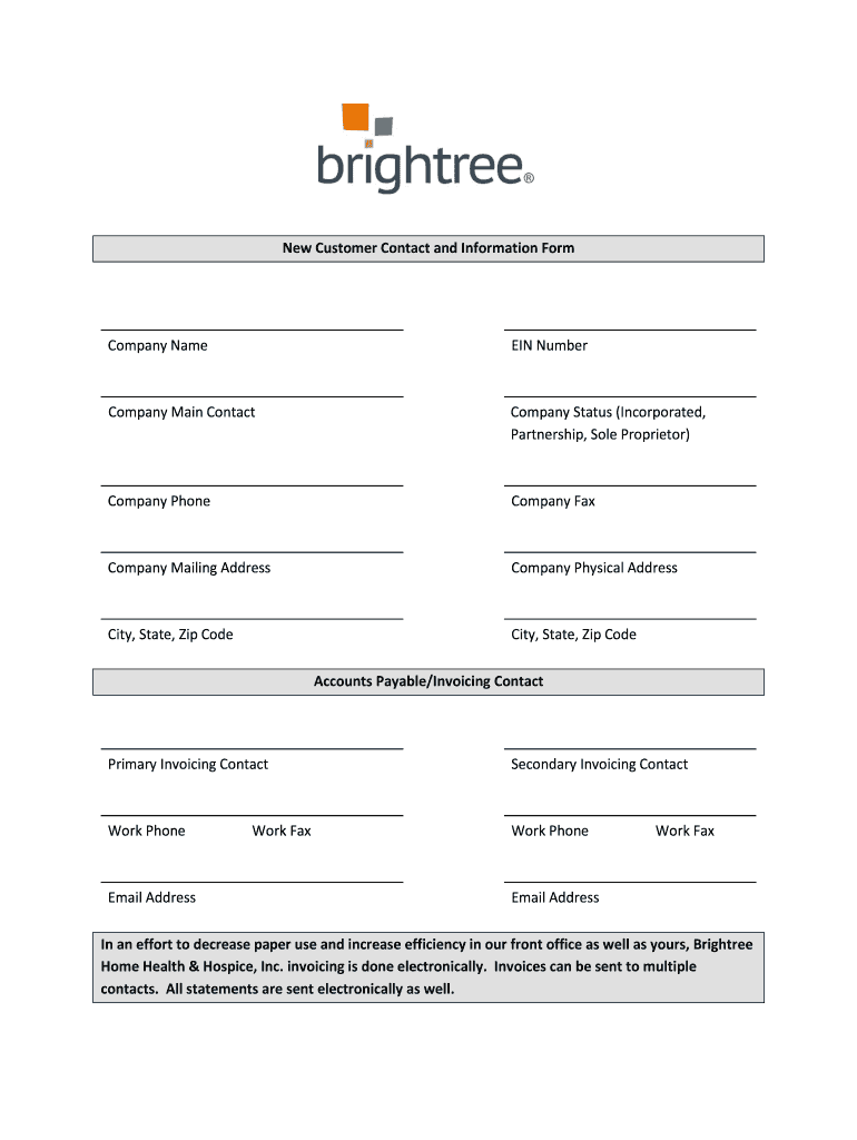 Brightree  Form