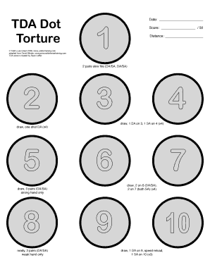 Dot Torture Target  Form