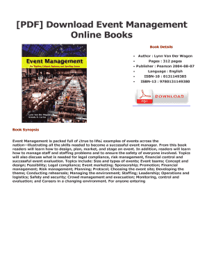 Event Management Books PDF Download  Form