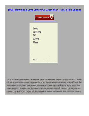 Love Letters of Great Men PDF  Form