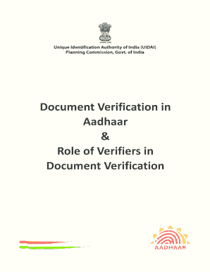 Document Verification in  Form