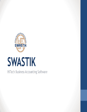 Swastik Accounting Software Tutorial PDF  Form