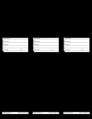 Philippine Retail Sales Receipt  Form