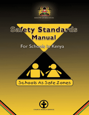 Safety Standards Manual for Schools in Kenya  Form