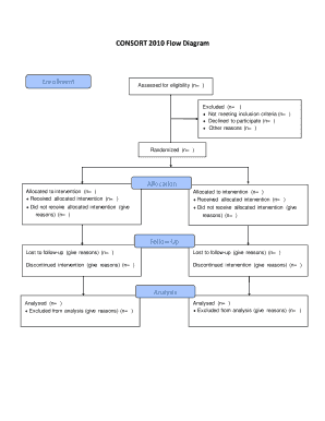 Consort Diagram Template PPT  Form