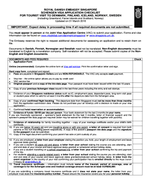 Schengen Visa Checklist PDF  Form