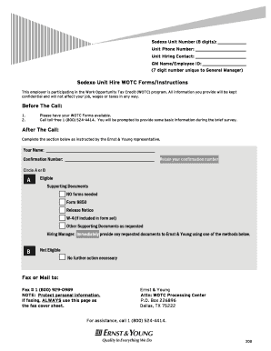 Sodexo Wotc Form