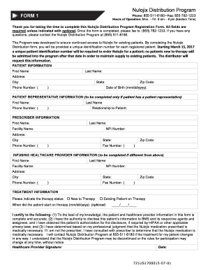  Distribution Program  Form