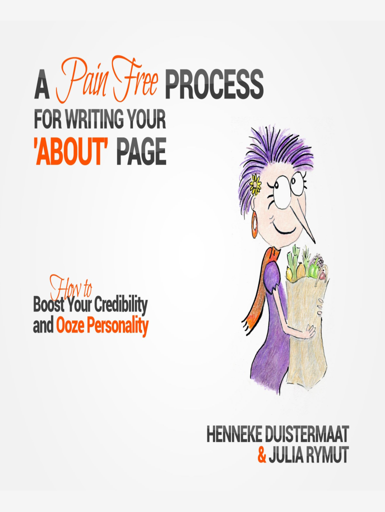 A Pain Process for Writing Your About Page  Form