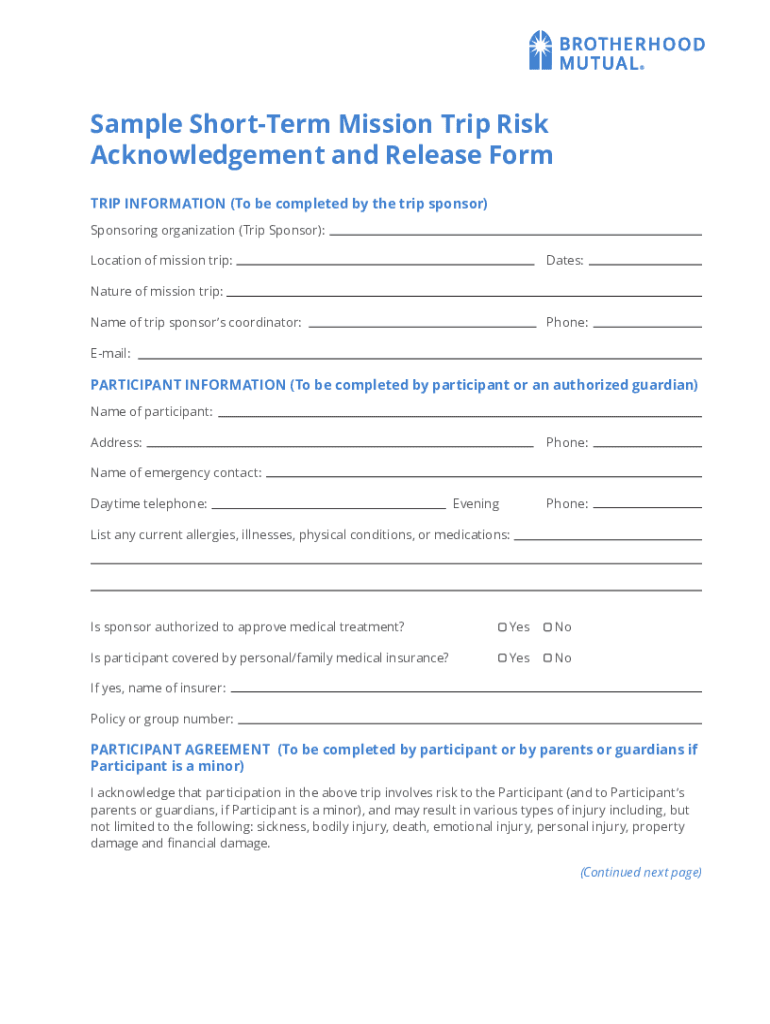  Shorter Mission Trip Risk Acknowledgement and Rele 2022-2024