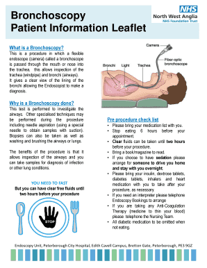 Bronchoscopy Leaflet  Form