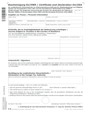 Ewr Certificate  Form