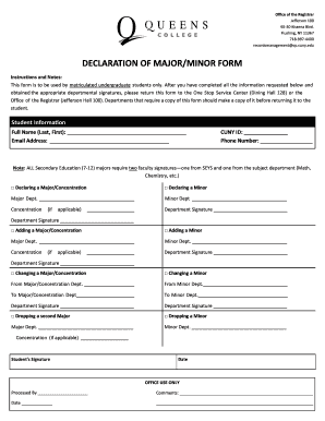  Qc Major Declaration Form 2017