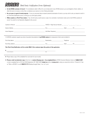 Third Party Notification Form