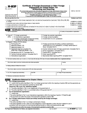  Organization for United States Tax 2017