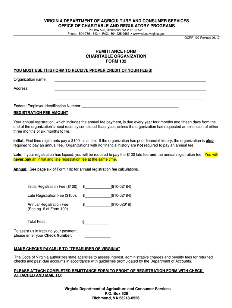 Ocrp 102 Fillable  Form