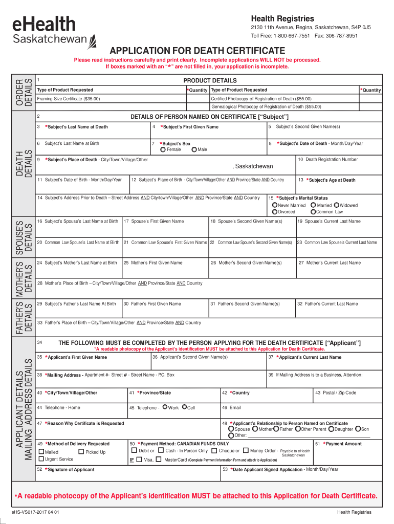  Death Certificate Application NSW Registry of Births Deaths 2017-2024