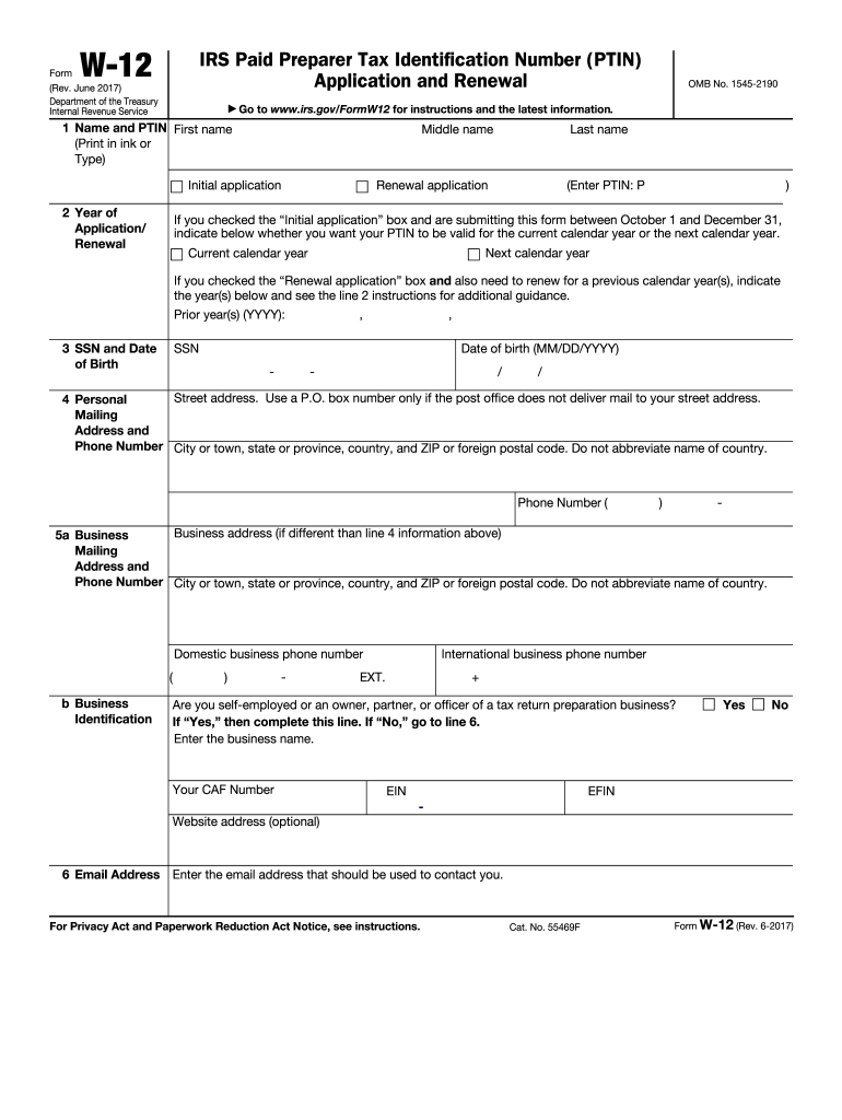  Gov Ptin  Form 2017-2024