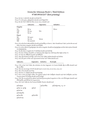 Athenaze Book 1 3rd Edition PDF  Form
