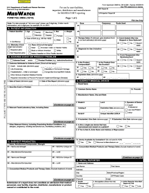 Medwatch Form 3500a Download