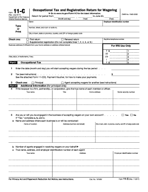  Form 11 C Rev December IRS Gov 2017-2024