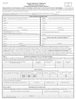 Wv Commercial Business Property  Form