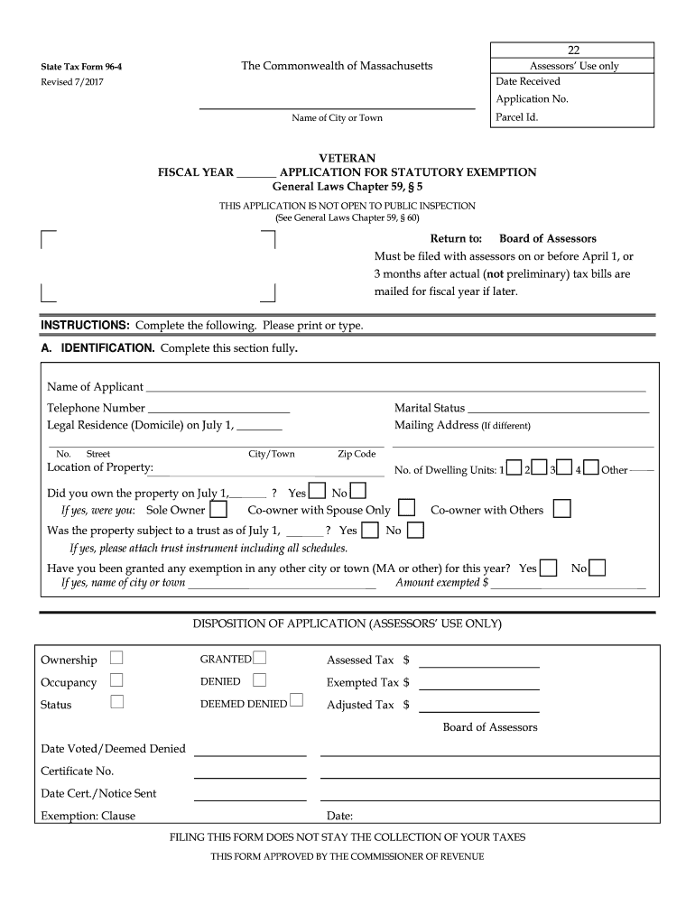  State of Ma Income Tax 1 4 Tax Form 2017