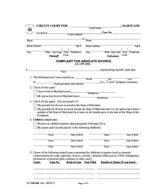 Cc Dr 020  Form