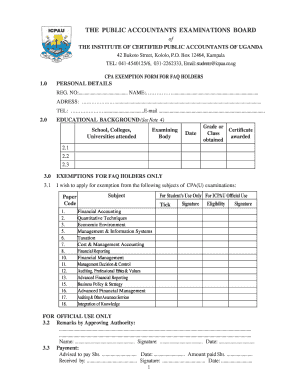 Cpa Uganda  Form