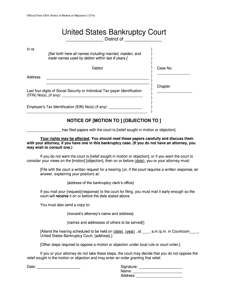 Form 420a
