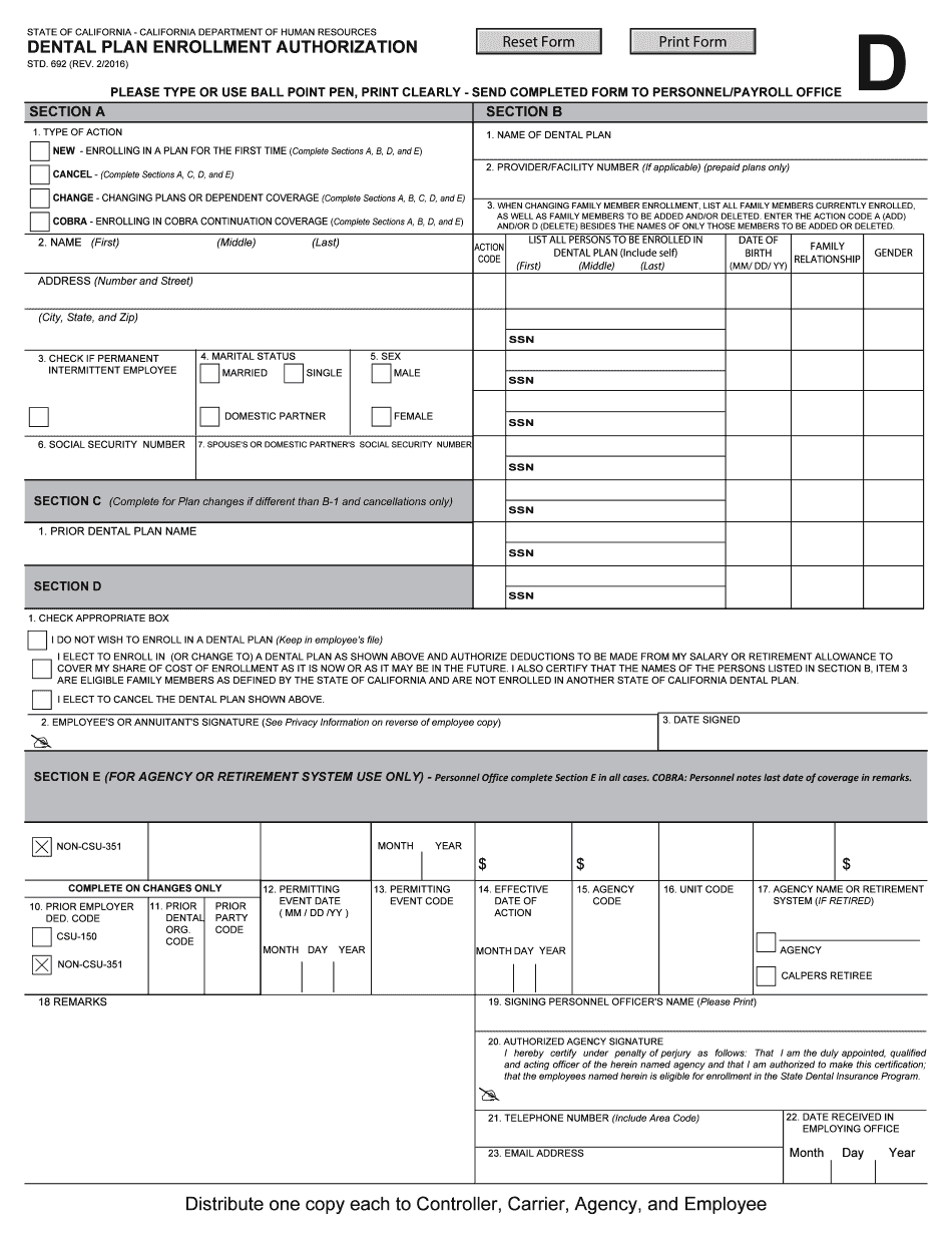 Get and Sign Std 692 2016 Form
