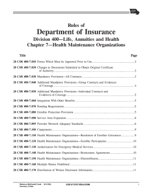  Chapter 7Health Maintenance Organizations 1998-2024