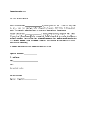 Marina Attestation Letter  Form