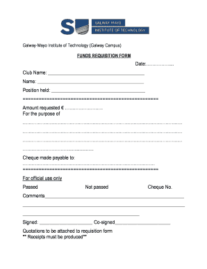 Fund Requisition Form