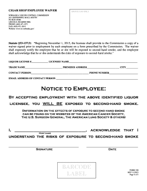 Employee Waiver  Form