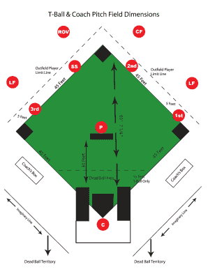 Tee Ball Field Dimensions Diagram  Form